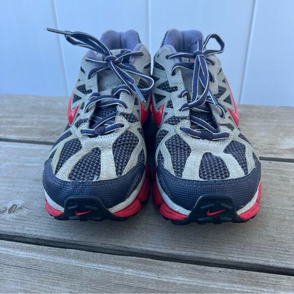 Y2K Nike Shox Red Gray Leather Running Shoes 313812-561 Women’s 8 - Picture 9 of 9